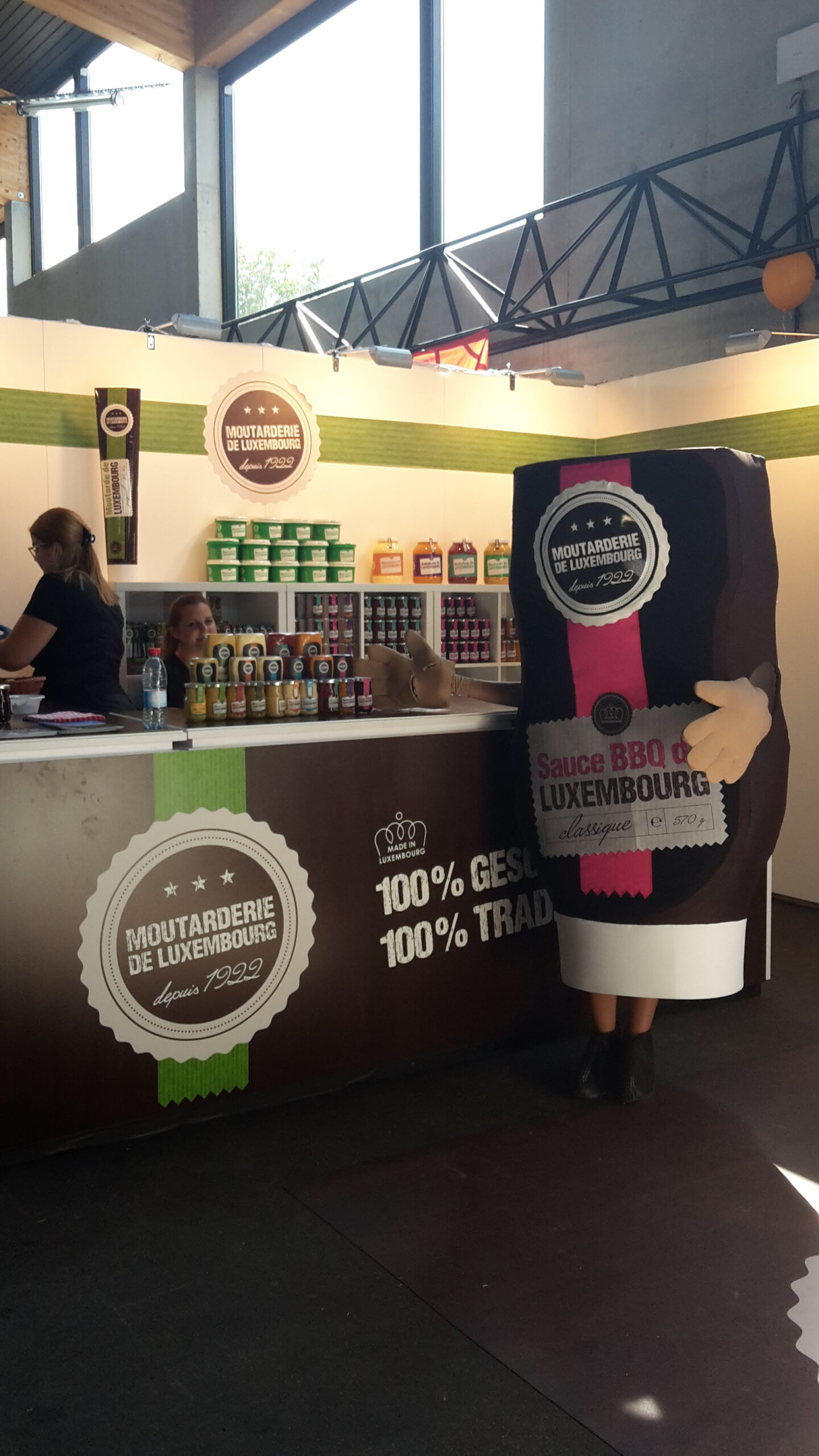 mascotte sauce BBQ La moutarderie de Luxembourg