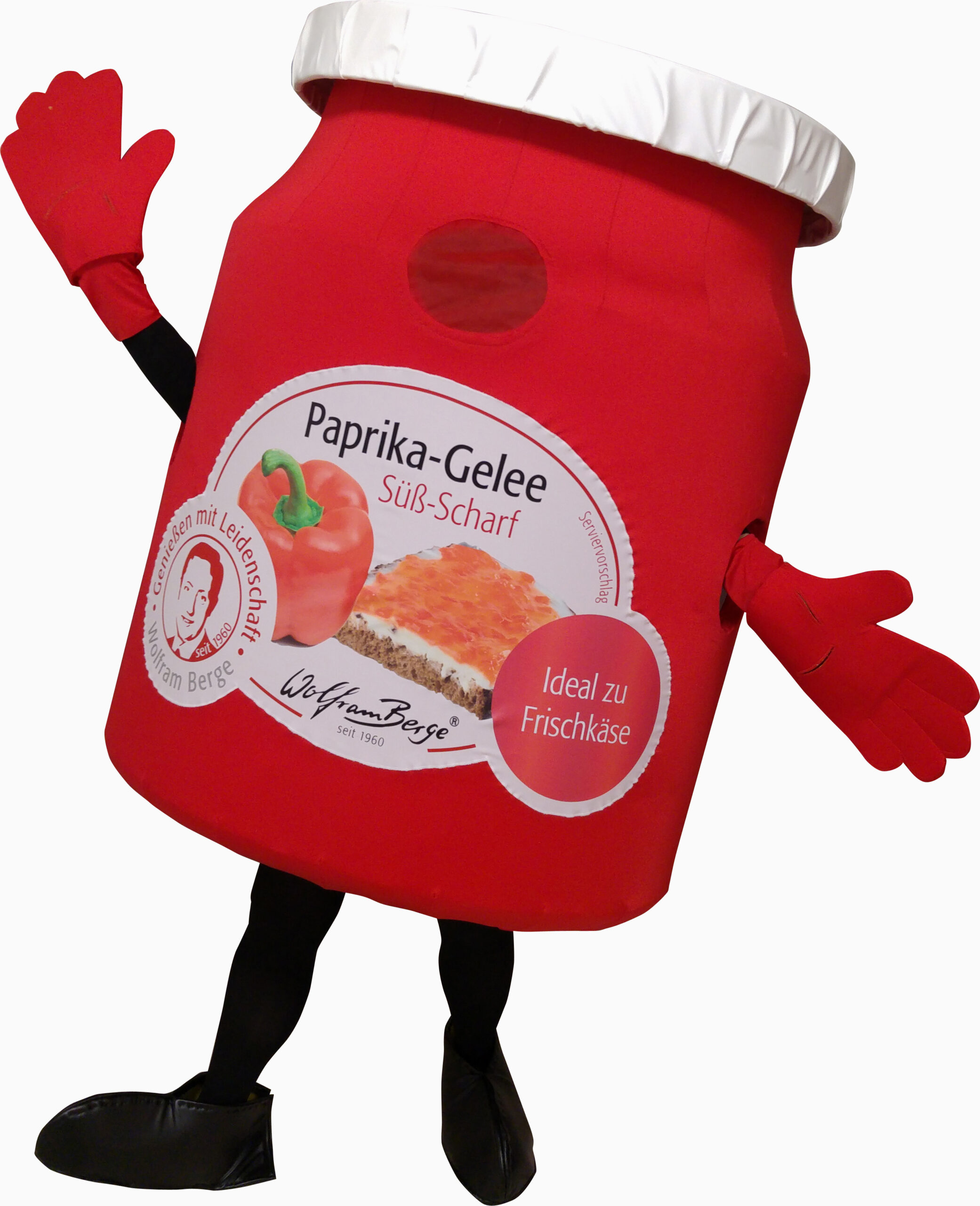 mascotte gelée de poivrons