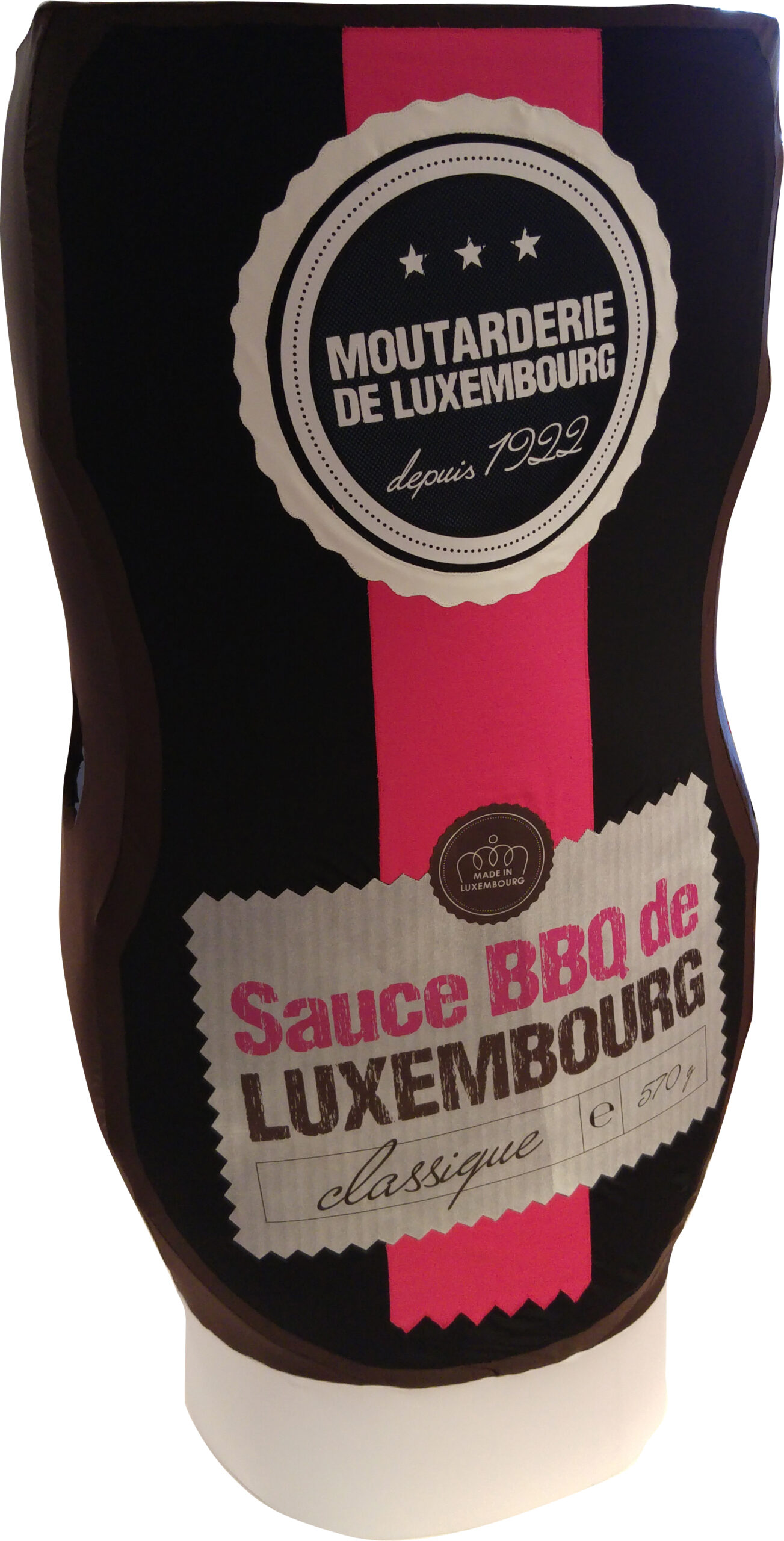mascotte sauce BBQ La moutarderie de Luxembourg